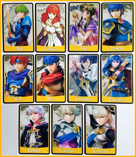 fire emblem amiibo cards 